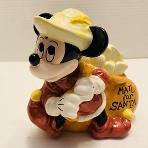 Mickey Mouse Napkin Or Mail Holder  Ceramic Santa Christmas Holiday